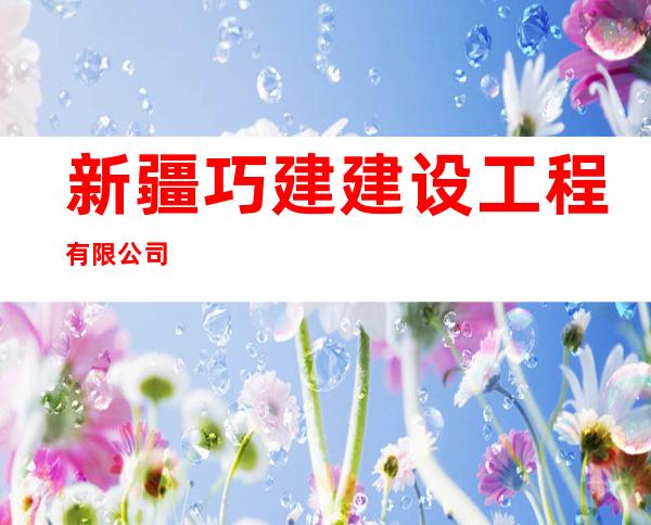 新疆巧建建设工程有限公司
